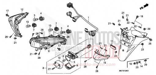 HECKLEUCHTE/KOTFLUEGEL, HINTEN (FJS400D9/FJS400A) FJS400A9 de 2009